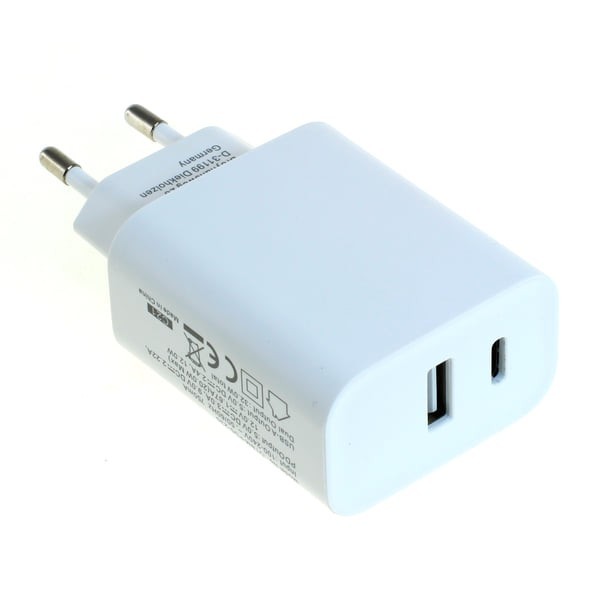 Ladegerät USB Dual USB-C f. iPhone 13 PRO Max